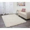 Tapis HWC-F69, shaggy, épais, poil long, tissu/textile, cotonneux, doux, 230x160cm - crème
