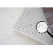 Tapis HWC-F69, shaggy, épais, poil long, tissu/textile, cotonneux, doux, 230x160cm - crème