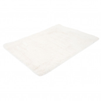 Tapis HWC-F69, Shaggy tapis à poils longs, tissu/textile doux et moelleux 230x160cm - blanc