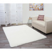 Tapis HWC-F69, Shaggy tapis à poils longs, tissu/textile doux et moelleux 230x160cm - blanc