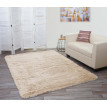 Tapis HWC-F69, shaggy, épais, poil long, tissu/textile, cotonneux, doux, 230x160cm - marron clair