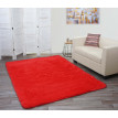 Tapis HWC-F69, shaggy, épais, poil long, tissu/textile, cotonneux, doux, 230x160cm - rouge