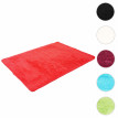 Tapis HWC-F69, shaggy, épais, poil long, tissu/textile, cotonneux, doux, 230x160cm - rouge