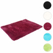 Tapis HWC-F69, shaggy, épais, poil long, tissu/textile, cotonneux, doux, 230x160cm - bordeaux