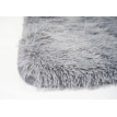 Tapis HWC-F69, shaggy, épais, poil long, tissu/textile, cotonneux, doux, 230x160cm - gris