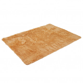 Tapis HWC-F69, shaggy, épais, poil long, tissu/textile, cotonneux, doux, 230x160cm - marron