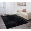 Tapis HWC-F69, shaggy, épais, poil long, tissu/textile, cotonneux, doux, 230x160cm - noir