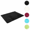 Tapis HWC-F69, shaggy, épais, poil long, tissu/textile, cotonneux, doux, 230x160cm - noir