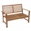 Garniture de jardin HWC-E99, ensemble canapé fauteuil, set de balcon, bois massif d'acacia, coussin crème