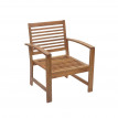 Garniture de jardin HWC-E99, ensemble canapé fauteuil, set de balcon, bois massif d'acacia, coussin crème