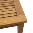 Garniture de jardin HWC-E99, ensemble canapé fauteuil, set de balcon, bois massif d'acacia, coussin crème