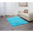 Tapis HWC-F69, Shaggy tapis à poils longs, tissu/textile doux et moelleux 160x120cm - turquoise