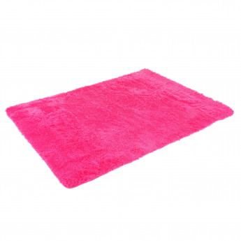 Tapis HWC-F69, shaggy, tapis de course à poils longs, tissu/textile doux et moelleux 160x120cm - pink