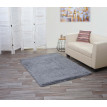Tapis HWC-F69, shaggy, épais, poil long, tissu/textile, cotonneux, doux, 160x120cm - gris