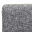 2x chaise de salle à manger HWC-F61, fauteuil lounge, tissu/textil - gris foncé