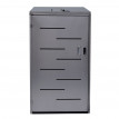 Enveloppement pour poubelle HWC-E83, box pour poubelle, revêtement, combinable, 120l - acier affiné