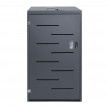 Enveloppement pour poubelle HWC-E83, box pour poubelle, revêtement, combinable, 120l - acier anthracite