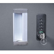 Enveloppement pour poubelle HWC-E83, box pour poubelle, revêtement, combinable, 120l - acier anthracite