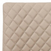 2x chaise de salle à manger HWC-F31, chaise cantilever, chaise de cuisine, similicuir - crème