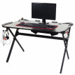 Bureau HWC-F11, table d'ordinateur, bureau de jeunesse, jeu en ligne, 120x75cm noir