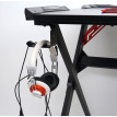 Bureau HWC-F11, table d'ordinateur, bureau de jeunesse, jeu en ligne, 120x75cm noir