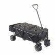 Chariot pliable HWC-E62, charette à bras, pneus tout terrain - avec recouvrement et sac réfrigérant noir/gris