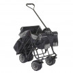 Chariot pliable HWC-E62, charette à bras, pneus tout terrain - avec recouvrement et sac réfrigérant noir/gris