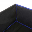 Chariot pliable HWC-E62, charette à bras, pneus tout terrain - avec recouvrement noir/bleu