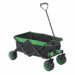 Chariot pliable HWC-E62, charette à bras, pneus tout terrain - sans recouvrement noir/vert