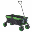 Chariot pliable HWC-E62, charette à bras, pneus tout terrain - sans recouvrement noir/vert