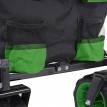Chariot pliable HWC-E62, charette à bras, pneus tout terrain - sans recouvrement noir/vert
