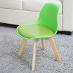 2x chaise d'enfant HWC-E81, tabouret d'enfant, meuble d'enfant, design rétro 55x38x39cm - similicuir, vert