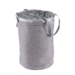 Collecteur de linge sale HWC-C34, Laundry, corbeille à linge avec cordelette, poignées, 55x39cm 65l - gris