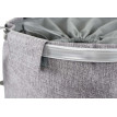 Collecteur de linge sale HWC-C34, Laundry, corbeille à linge avec cordelette, poignées, 55x39cm 65l - gris