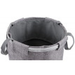 Collecteur de linge sale HWC-C34, Laundry, corbeille à linge avec cordelette, poignées, 55x39cm 65l - gris