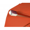 Parasol en bois HWC-C57, parasol de jardin, polyester/bois 14kg, corde ronde Ø3m antichoc - terre cuite