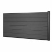 WPC pare-vue Sarthe, abat-vent, poteau en aluminium - élément d'extension bas, 1,85m anthracite