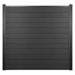 WPC pare-vue Sarthe, abat-vent, clôture, poteau en WPC - élément de base, 1,95m, anthracite