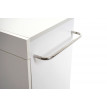Meuble sous évier HWC-D55, meuble sous vasque avec compartiment de rangement, salle de bain - blanc