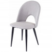 2x chaises de salle à manger HWC-D73, fauteuil, tissu - gris