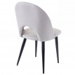 2x chaises de salle à manger HWC-D73, fauteuil, tissu - gris