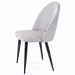 2x chaises de salle à manger HWC-D73, fauteuil, tissu - gris