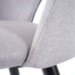 2x chaises de salle à manger HWC-D73, fauteuil, tissu - gris