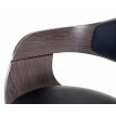 Tabouret de bar HWC-A47, chaise de bar, bois courbé, design rétro - gris, similicuir noir