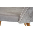 2x chaise de salle à manger HWC-D53, fauteuil, style rétro années 50, en velours - gris-brun