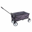 Chariot pliable HWC-E38, charette à bras, charette de jardin - sans toit/poche arrière, gris