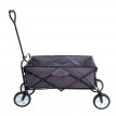 Chariot pliable HWC-E38, charette à bras, charette de jardin - sans toit/poche arrière, gris