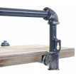 Garde-robe murale HWC-D96 rack de dépose, vestiaire de suspension, design industriel, 70x54x23cm