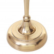 Bougeoir HWC-D81, chandelier, torchère, candélabre à 3 branches en aluminium 40cm massif 0,7kg - couleur: or