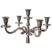 Bougeoir HWC-D81, chandelier, candélabre à 5 branches en aluminium 41cm massif 1kg - couleur: or antique